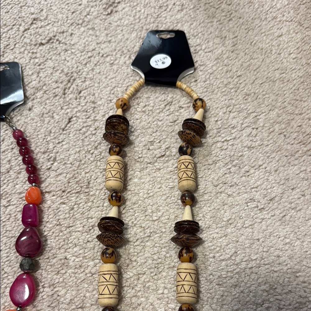 3  Multi-Color Beaded Necklaces - Picture 3 of 10